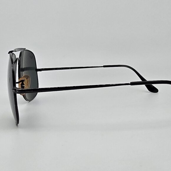 Ray-Ban RB3561 002/58 General Black Frame Polarized G-15 Lens Aviator Sunglasses - Picture 4 of 16